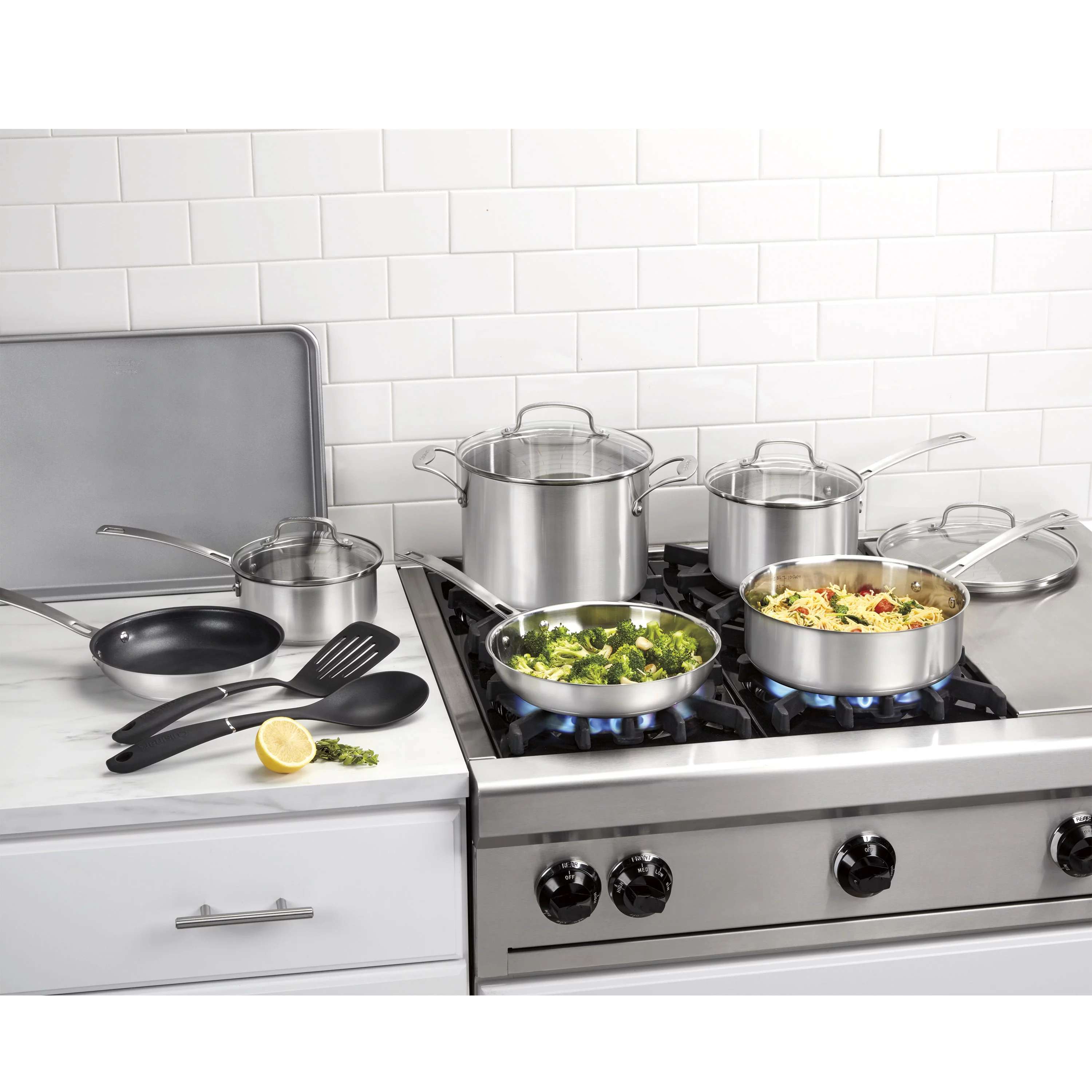 Cuisinart Advantage® Pro Premium Stainless-Steel Cookware 13-Piece Set, 92-13