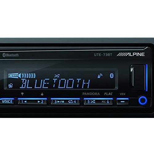 Alpine UTE-73BT Mech-Less Digital Media Receiver with Bluetooth® Wireless Technology