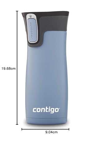 Contigo AUTOSEAL West Loop Vacuum-Insulated Stainless Steel Travel Mug with Easy-Clean Lid 20 oz Sake