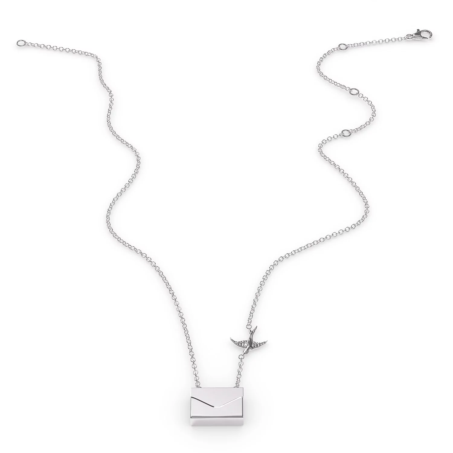 Locket Necklace Czechoslovak Wolfdog, Dog Breed Czechoslovakia in a silver Envelope Neonblond