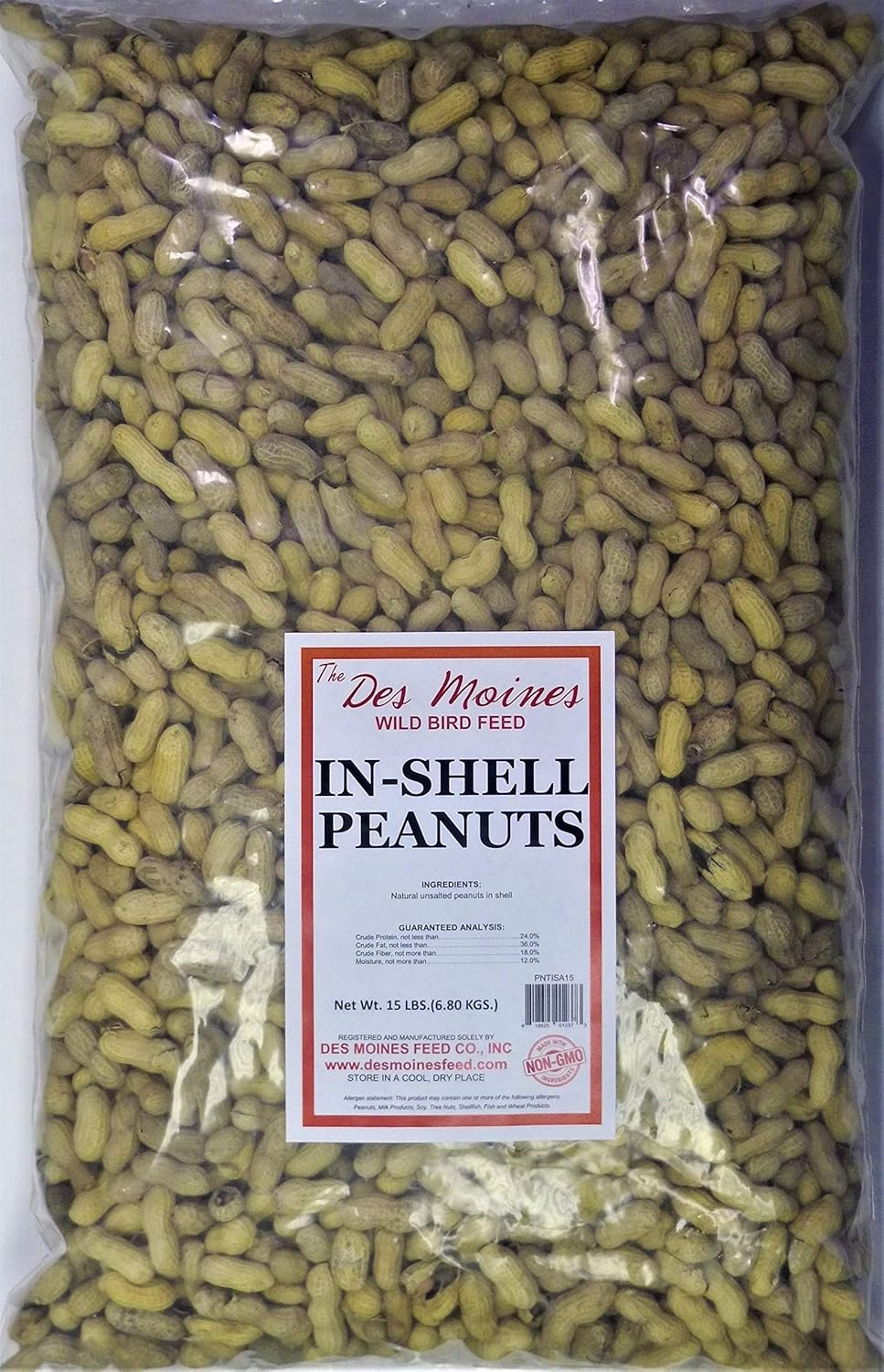 in-Shell Peanuts All Natural Wild Bird Food 15 lbs