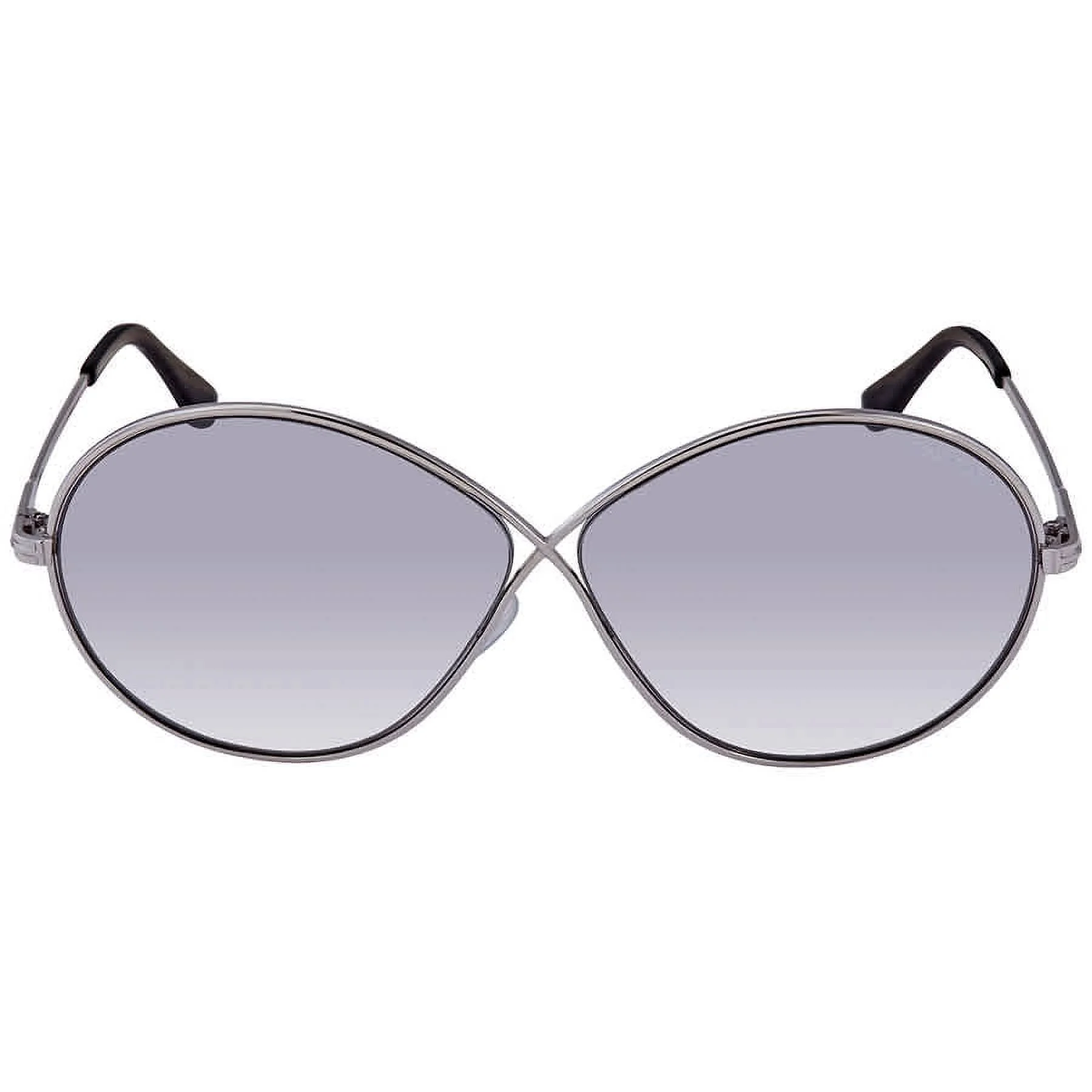 Tom Ford Rania Grey Mirror Round Sunglasses FT0564 18C