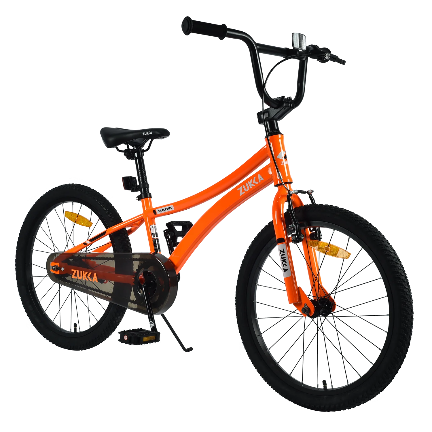 20 Inch Boys Bike, Kids' Bicycles for Kids Ages 7 - 10, Single Speed Boys Bikes with Steel Frame, Adjustable Seat Height, Orange
