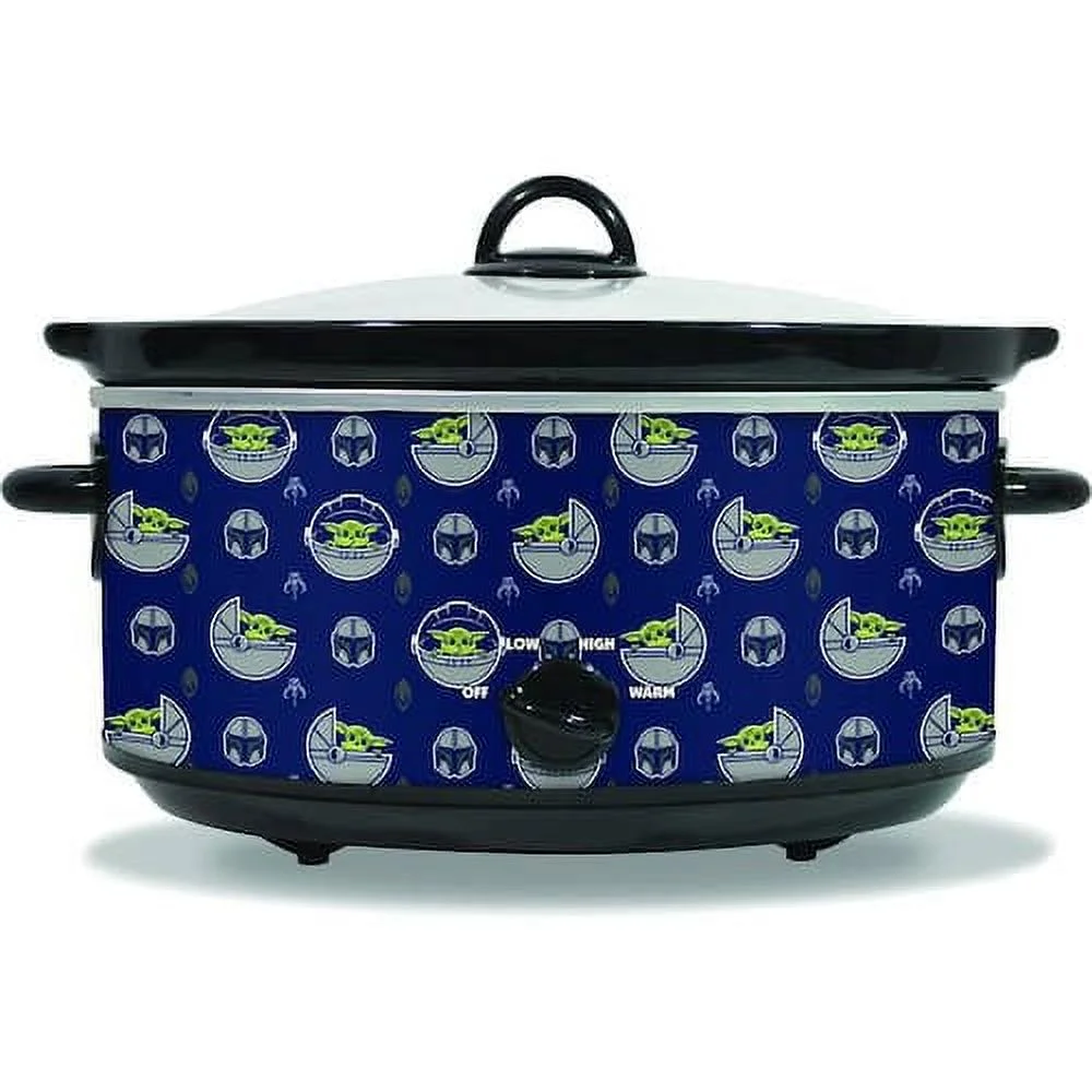 Uncanny Brands  5 qt. The Mandalorian Navy Ceramic Slow Cooker