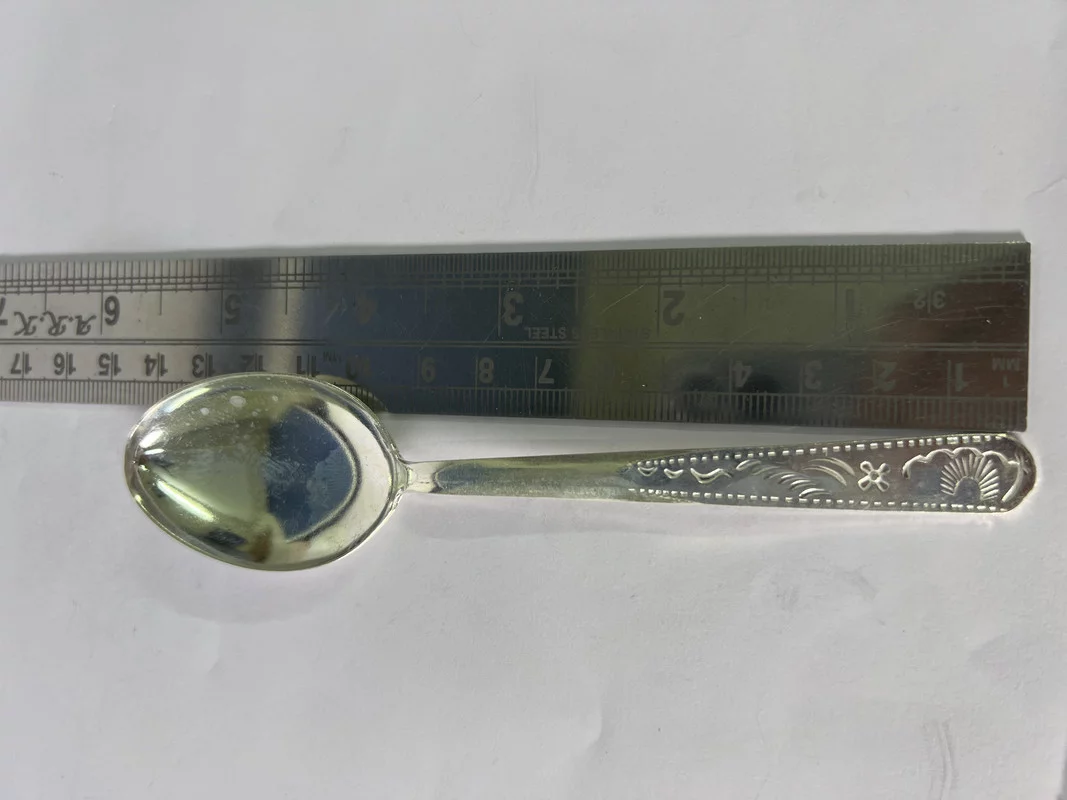 Pure Silver Spoon, Pure Silver Spoon for Baby Feeding, Kitchen, Religious Pooja/Puja & Gifting Use 20g, silver pooja items, silver gift item
