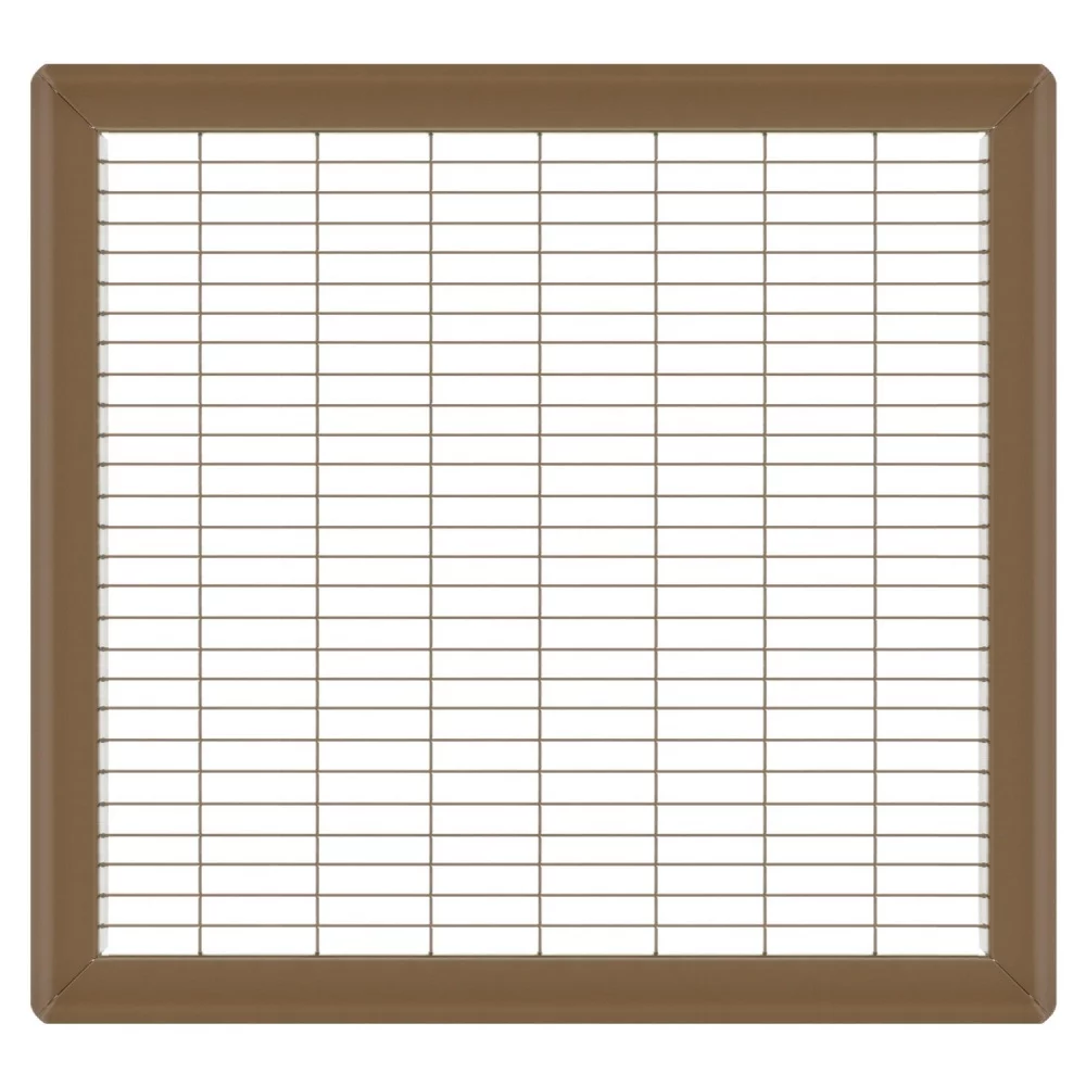 14in x 16in Imperial Brown Heavy Gauge Steel Floor Grille - Heating and Cooling Air Vent