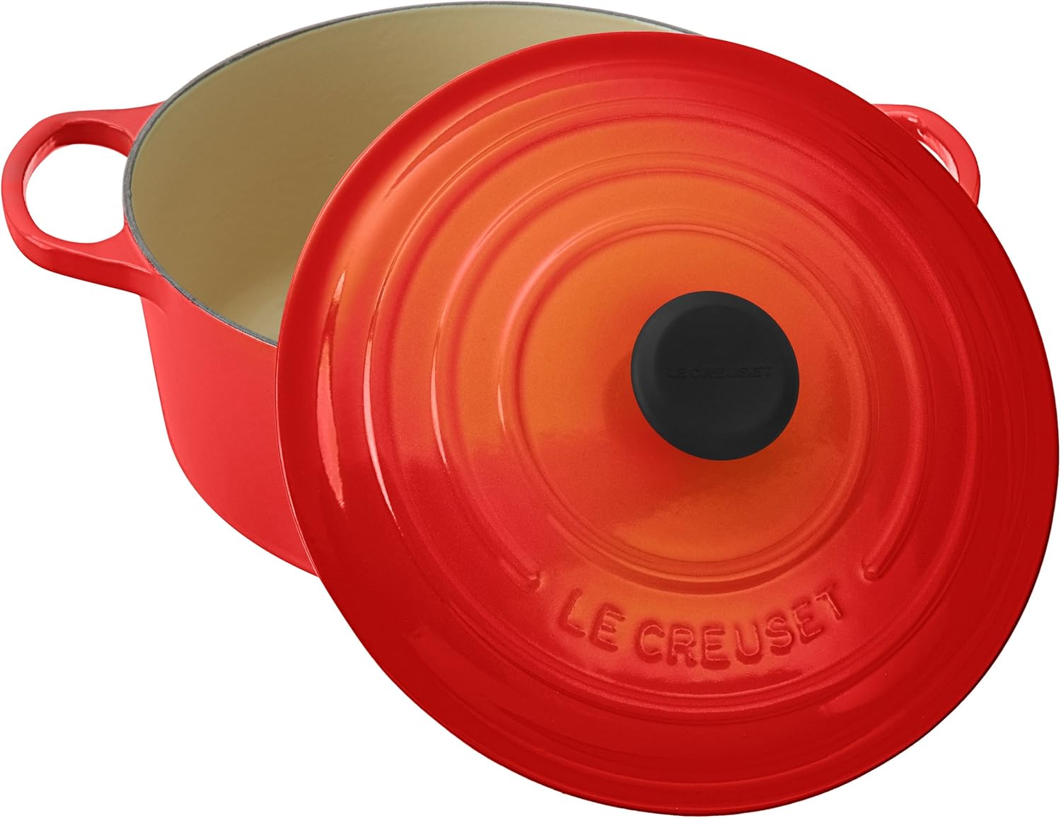 Le Creuset Enameled Cast Iron Signature Round Dutch Oven, 5.5 qt., Flame