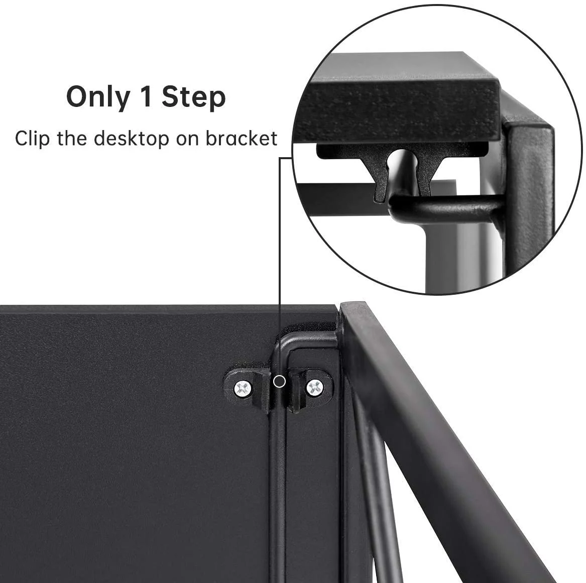 Popular Coavas Folding Desk No Assembly Required  39.4 inch Writing Computer Desk Space Saving Foldable Table Simple Home Office Desk Brown