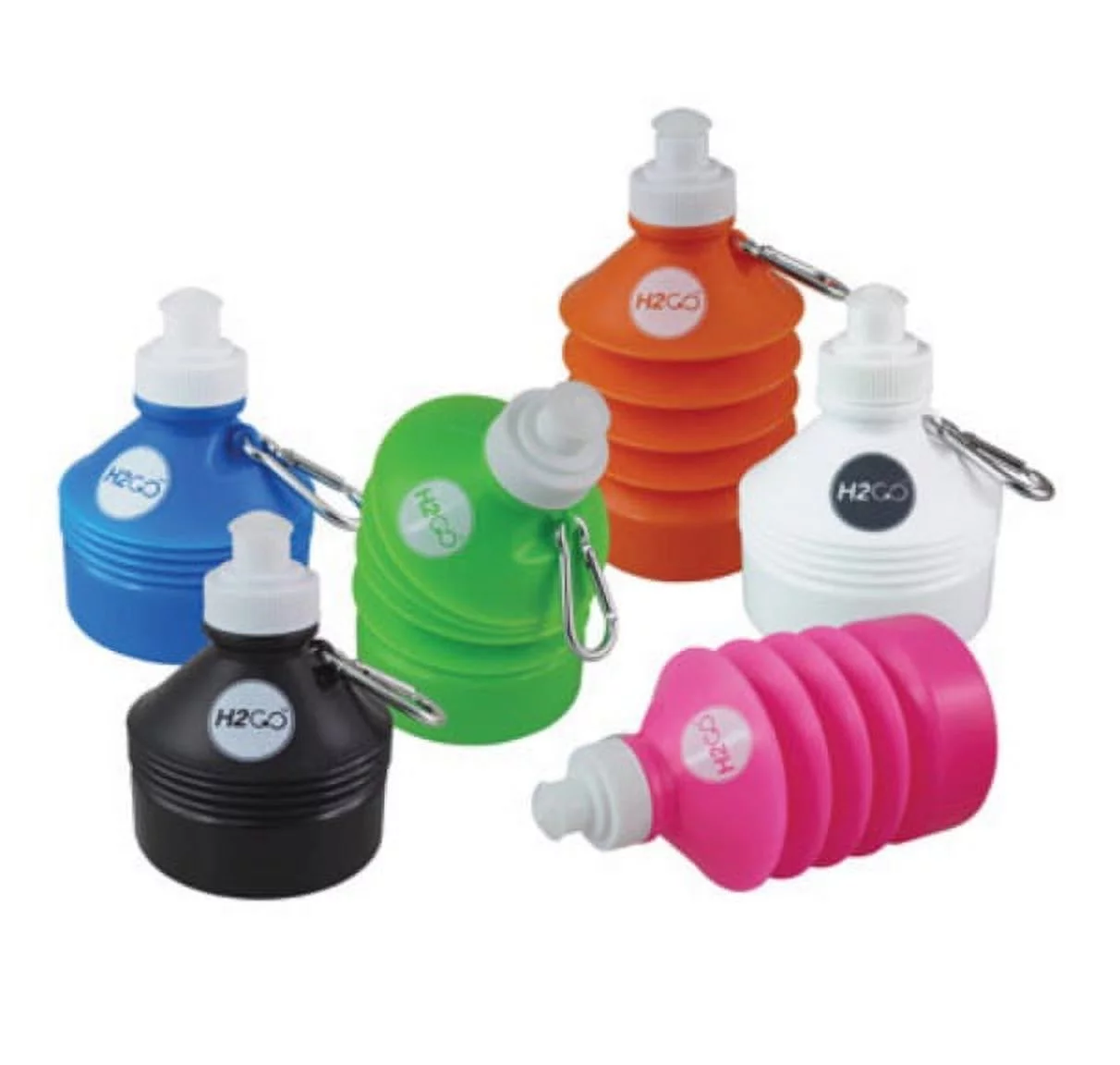 H2GO HG001 Collapsible Water Bottle, 16 Oz.
