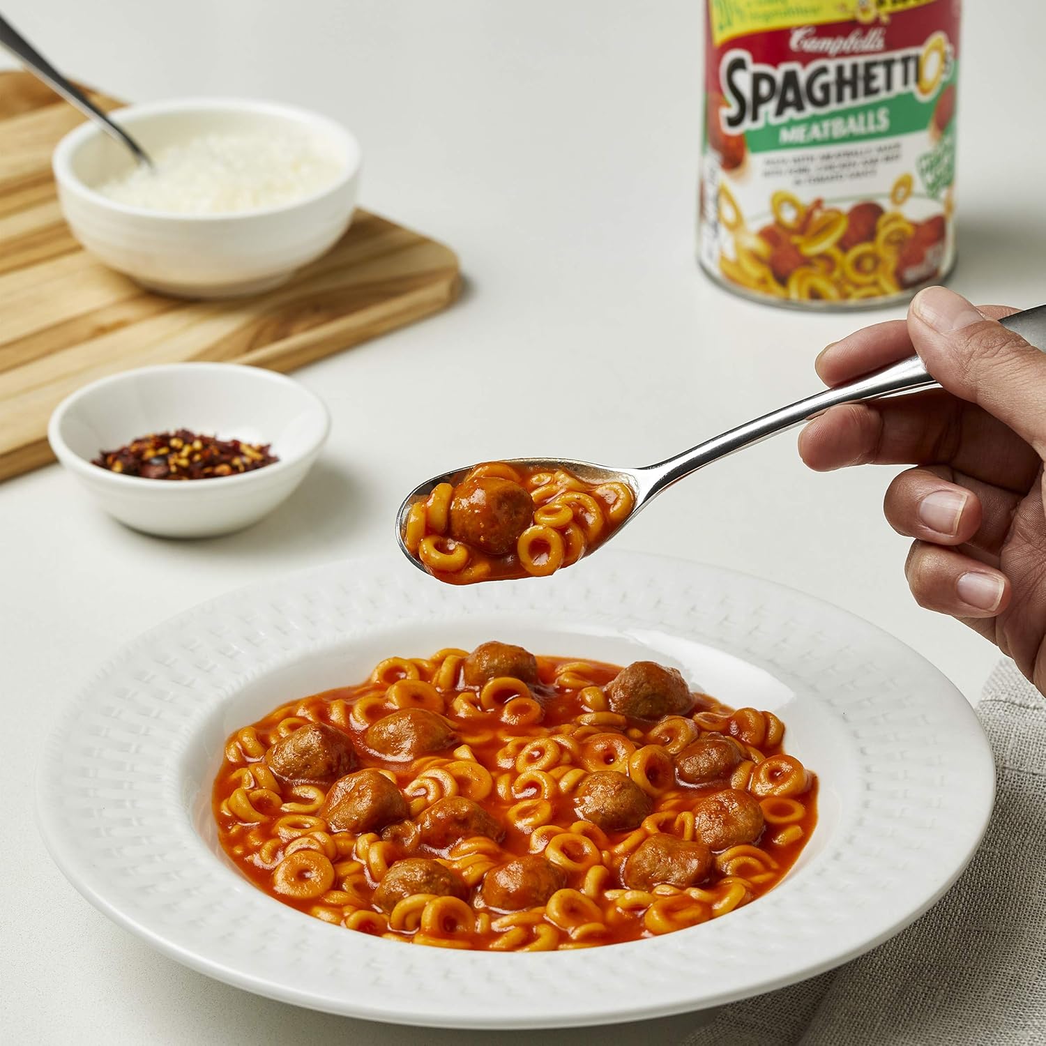 Campbell's SpaghettiOs Pasta with Meatballs, 15.6 Ounce Can