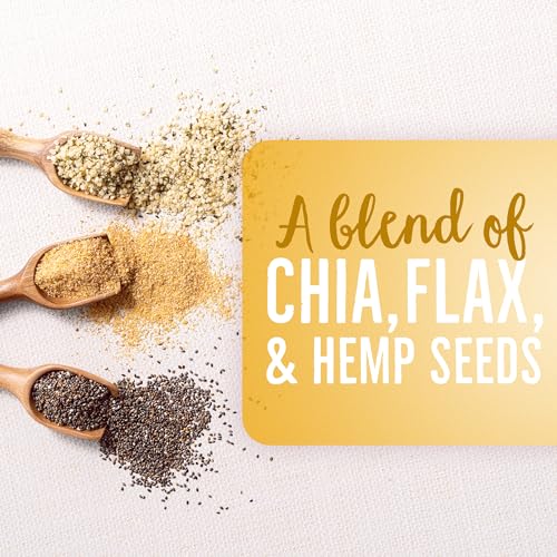 BetterBody Foods Superfood Organic Super Seeds - Blend of Organic Chia Seeds, Milled Flax Seed, Hemp Hearts, Add to Smoothies Shakes & More, 1lb, 16 oz