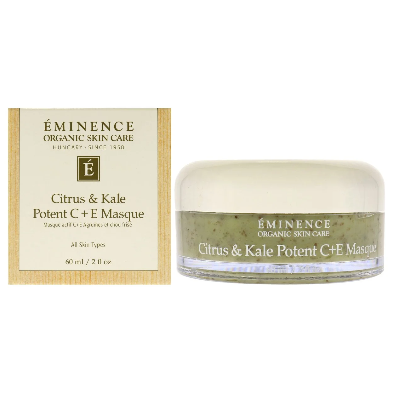 Eminence Citrus and Kale Potent C and E Face Mask, 2 oz