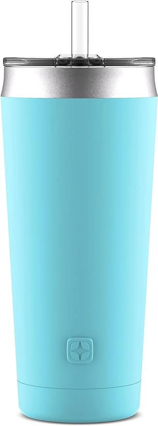 Ello Beacon Vacuum Insulated Stainless Steel Tumbler with Slider Lid and Optional Straw