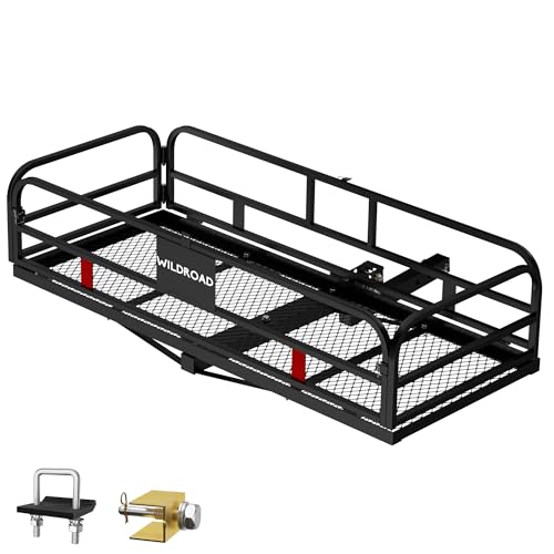 Wildroad Hitch Cargo Carrier 500 LBS Capacity Vehicle Trailer Baskets 60