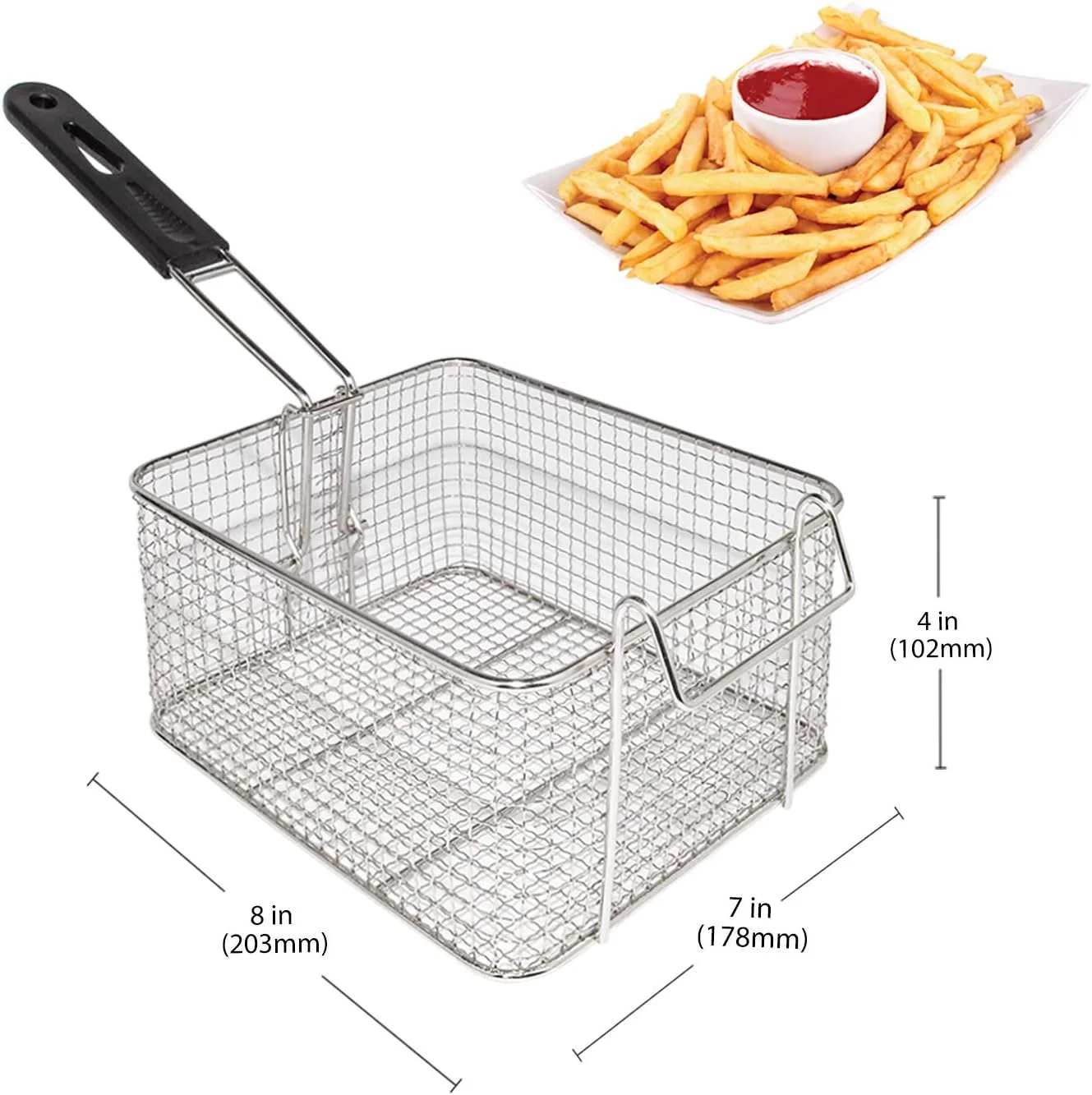 Deep Fryer | 1 & 2 Baskets | Frying Machine (1-Basket (6 L))