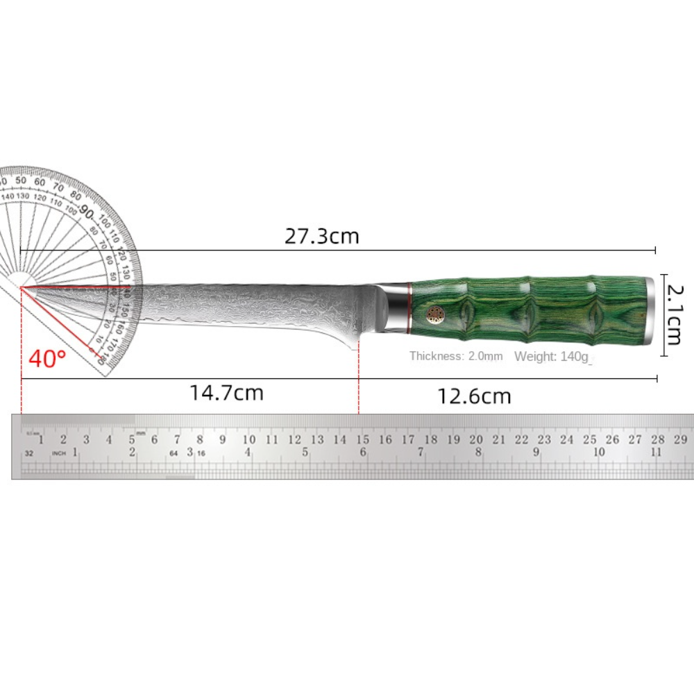 Damascus Steel Boning and Fillet Knife - 5.5-inch