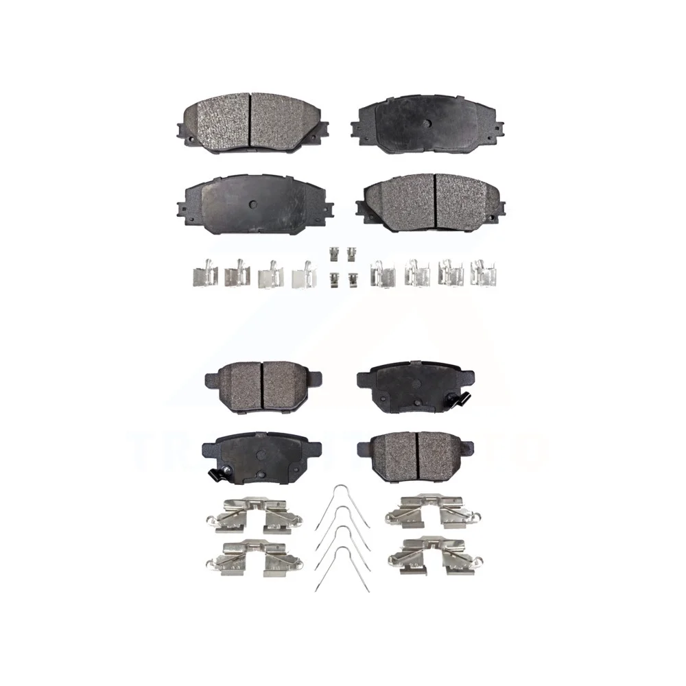 Front Rear Ceramic Brake Pads Kit For Scion Toyota tC Matrix Pontiac Vibe Corolla iM KTC-100109