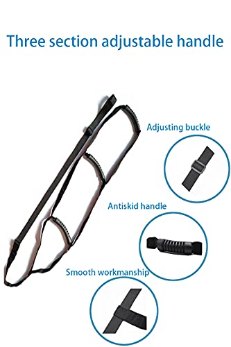 Healthman Bed Ladder Assist with Hard Handle,Sit Up Helper with Adjustable Length-Pull Up Rope Ladder (Five Handle)