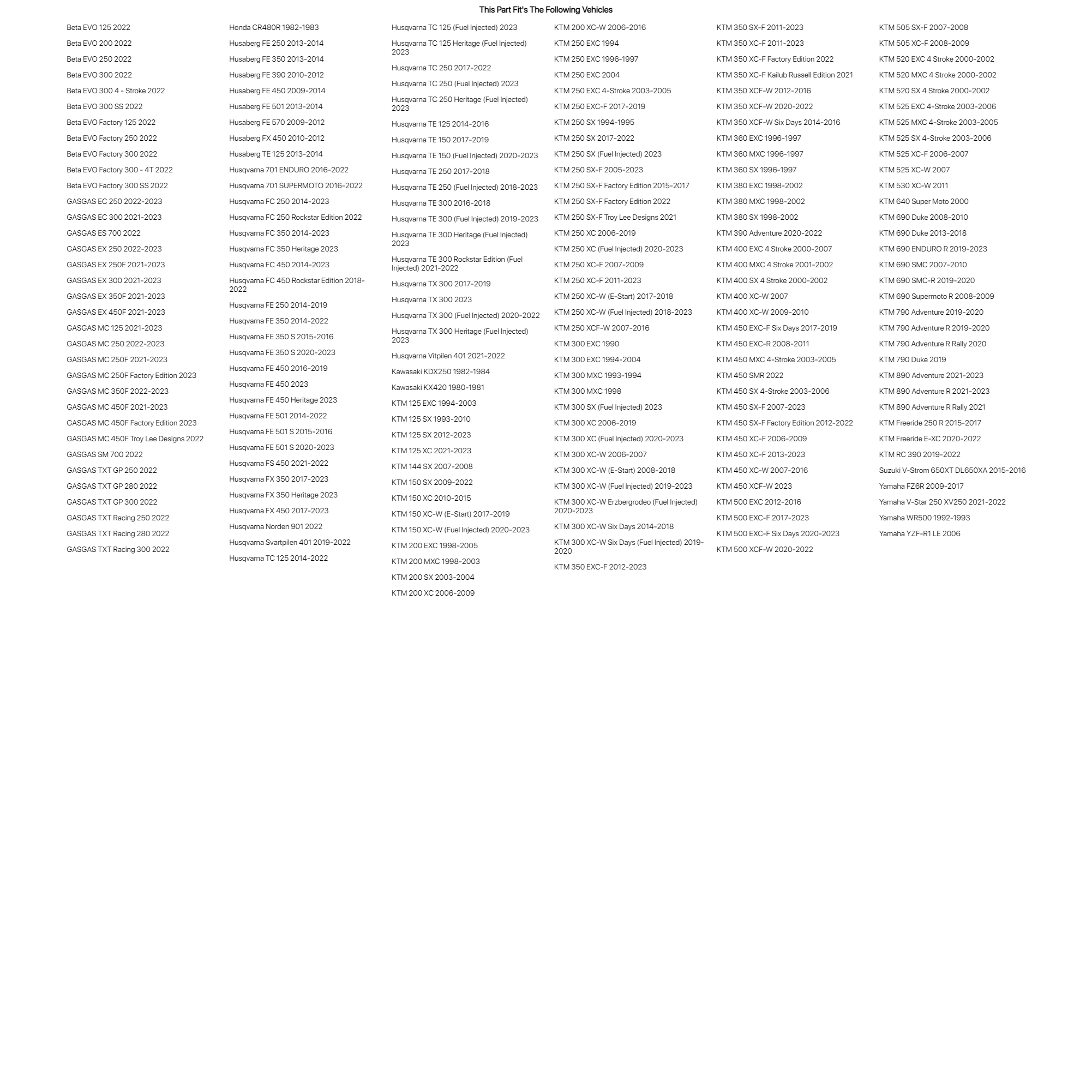 Primary Drive 520 ORH X-Ring Chain 520x118 For BETA EVO Factory 300 SS 2022