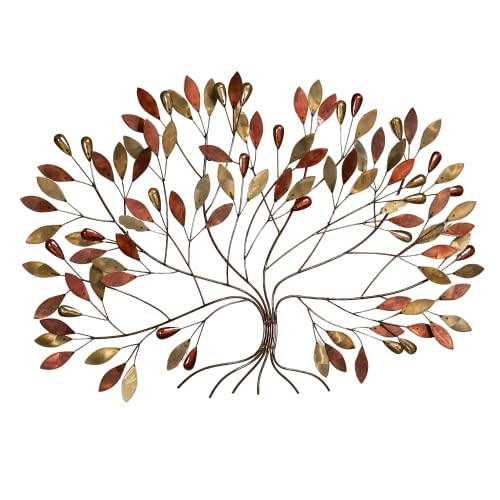 Touch of Class Gentle Breeze Tree Metal Wall Art - Multi Metallic - Large Branches Decor - Tree of Life Sculpture for Bedroom, Living Room, Kitchen