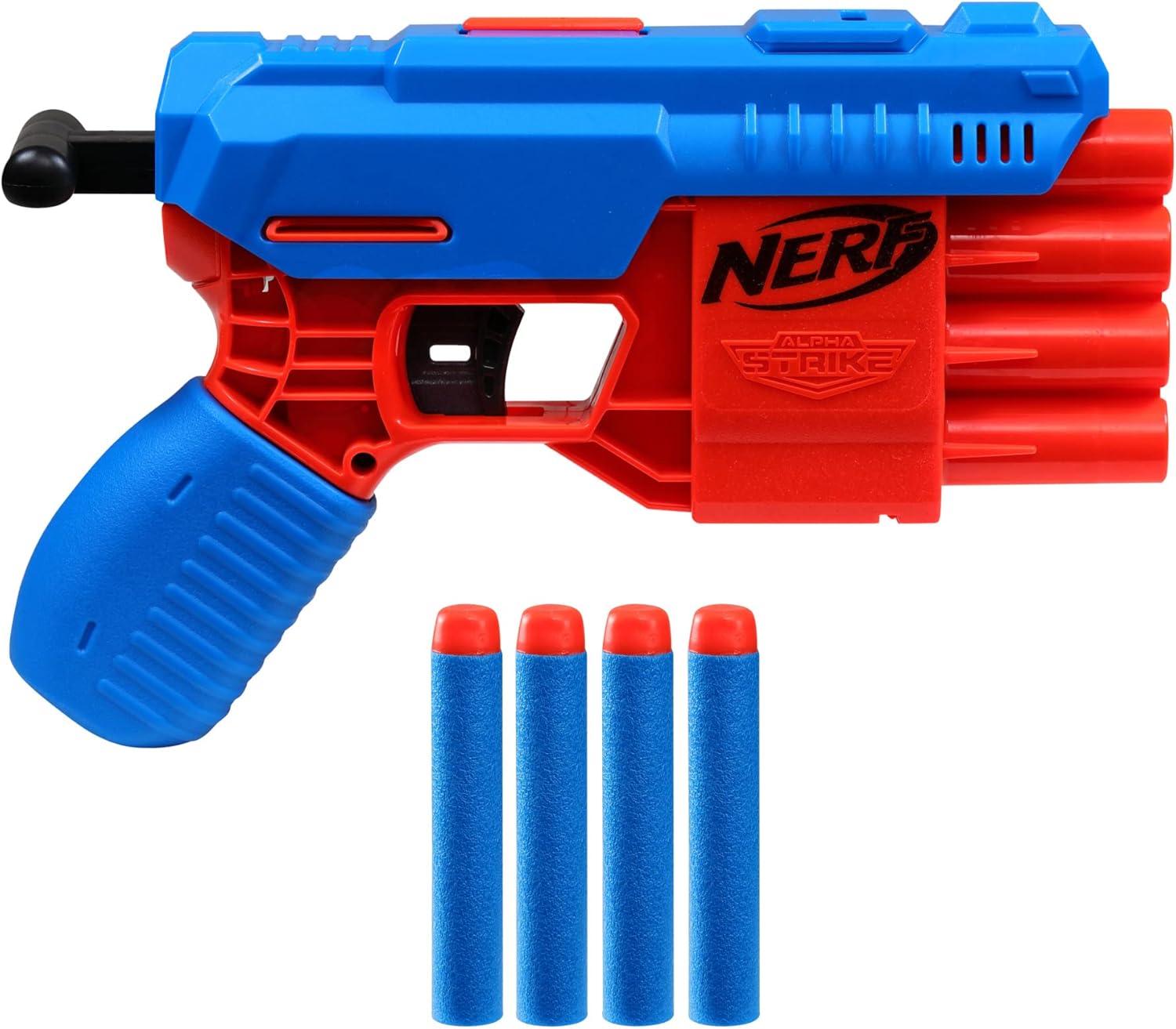 NERF Alpha Strike Claw QS-4 Blaster 4 Official Elite Foam Darts