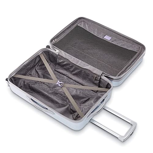 American Tourister Moonlight Hardside Expandable Luggage with Spinner Wheels, Blue Terazzo, 2-Piece Set (20/28)