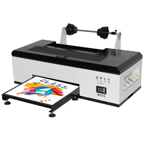 DTF Printer Machine - with XP600 Printhead, Faster Speed Higher Resolution 5760 * 1440dpi, T Shirt Printer DTF Transfer Machine with Roll Feeder, White Ink Mixing System (L8050)