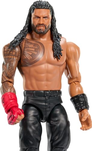 Mattel WWE Action Figure, Series #146 Roman Reigns 6-inch Collectible with 10 Articulation Points & Life-Like Look