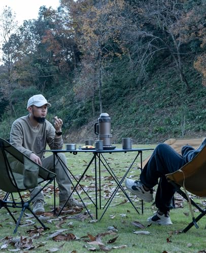 iClimb Ultralight Compact Camping Folding Table with Carry Bag (Blue - S)