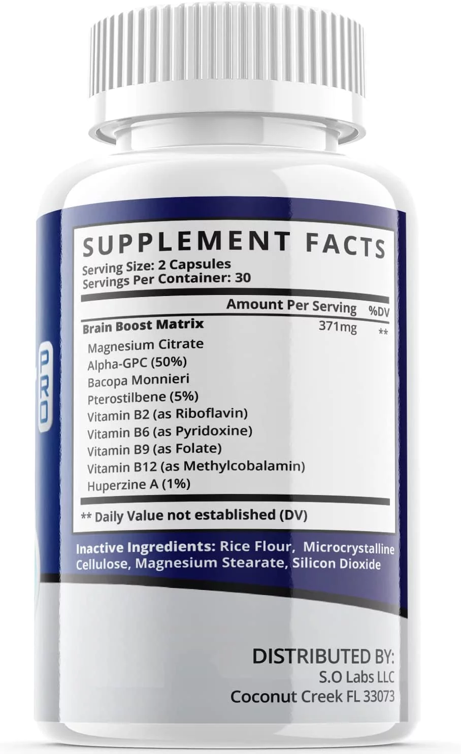 (2 Pack) Chrono Boost Pro - Dietary Supplement for Focus, Memory, Clarity, & Energy - Advanced Cognitive Support Formula for Maximum Strength - 120 Capsules