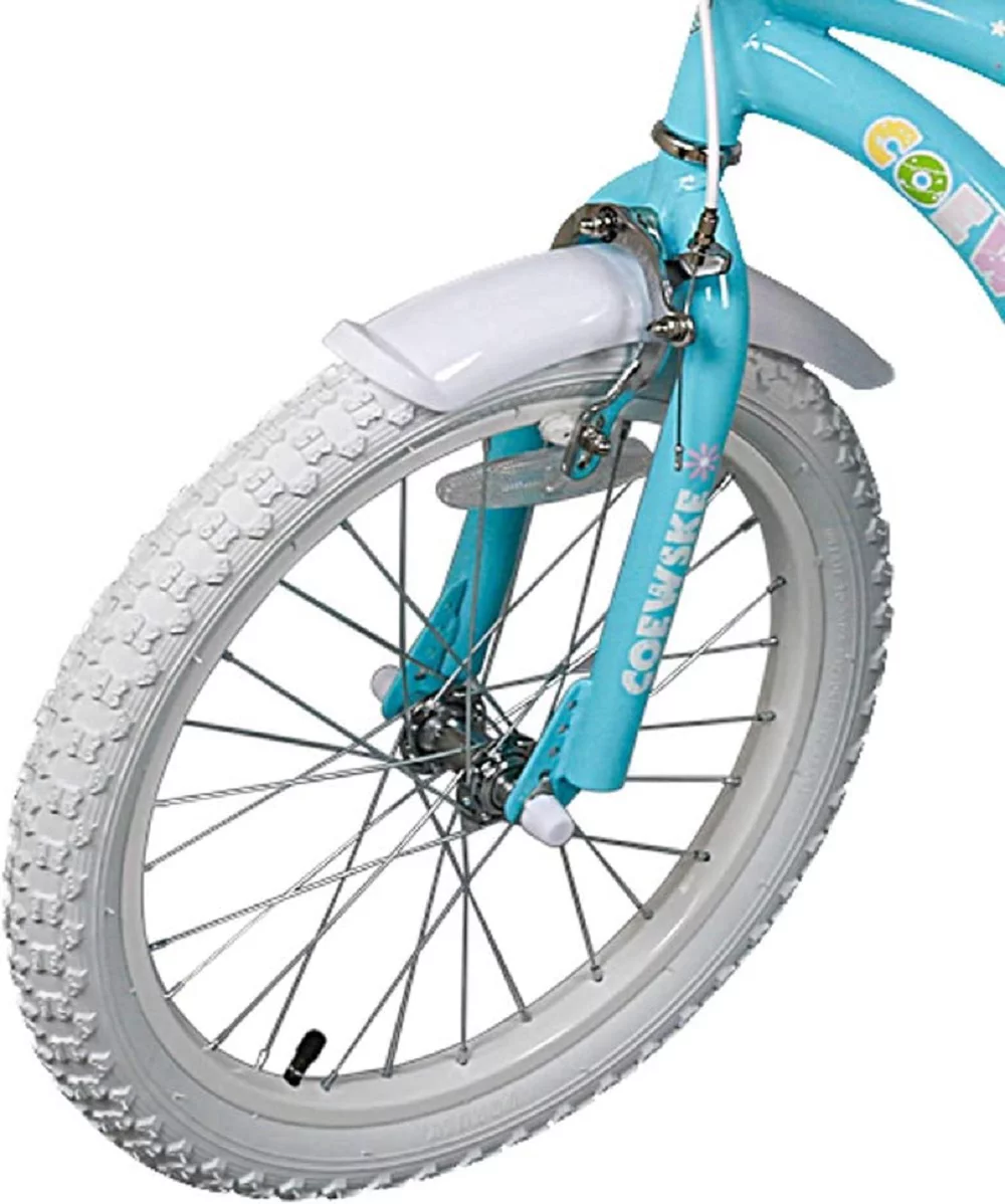 Coewske 14 inch Kids Bicycle Princess Style Children Boys Girls Bike with Training Wheels, Blue