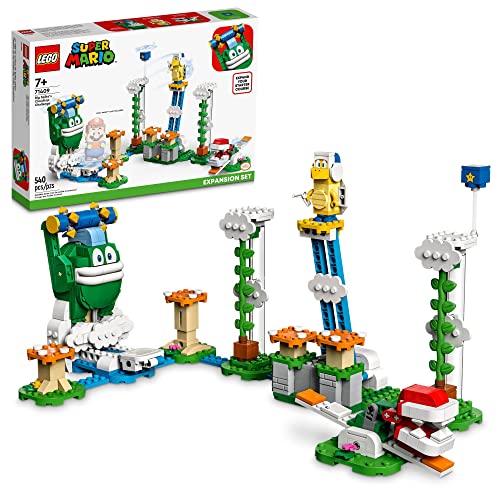 LEGO Super Mario Big Spike’s Cloudtop Challenge Expansion Set 71409, Collectible Toy for Kids with 3 Figures Including Boomerang Bro and Piranha Plant