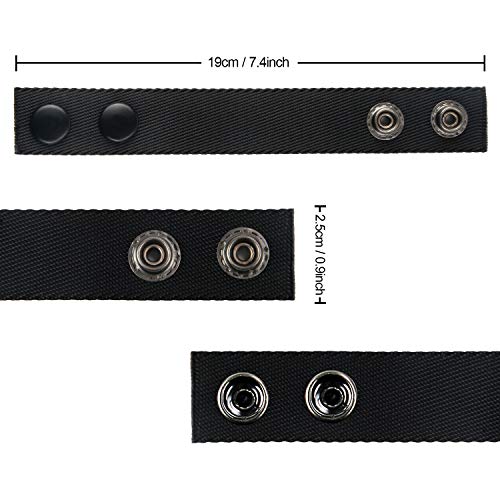 SANNIX Belt Keepers for Duty Belt, Nylon Belt Keeper Tactical Belt Keeper with Double Snaps for Security Police Belt Fixing