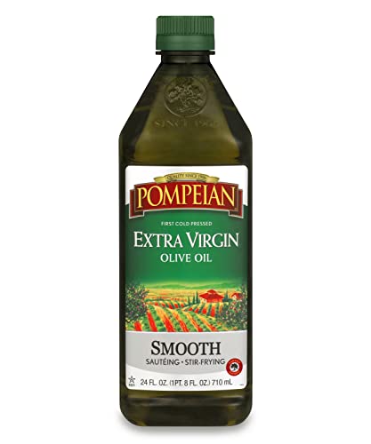Pompeian Smooth Extra Virgin Olive Oil, Contains Polyphenols, First Cold Pressed, 101 Fl Oz