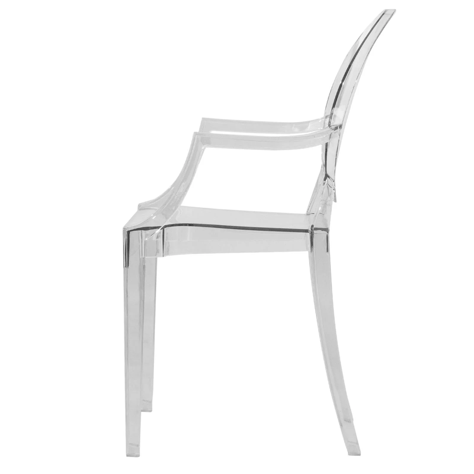 LeisureMod  Carroll Modern Acrylic Chair - 36.38