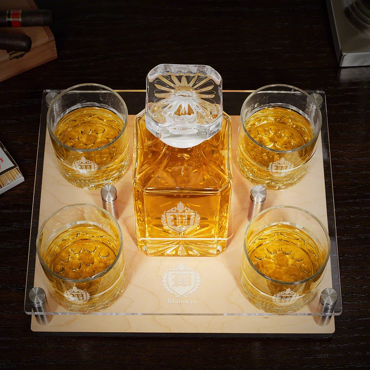 Tall Personalized Shot Glasses, Set of Six