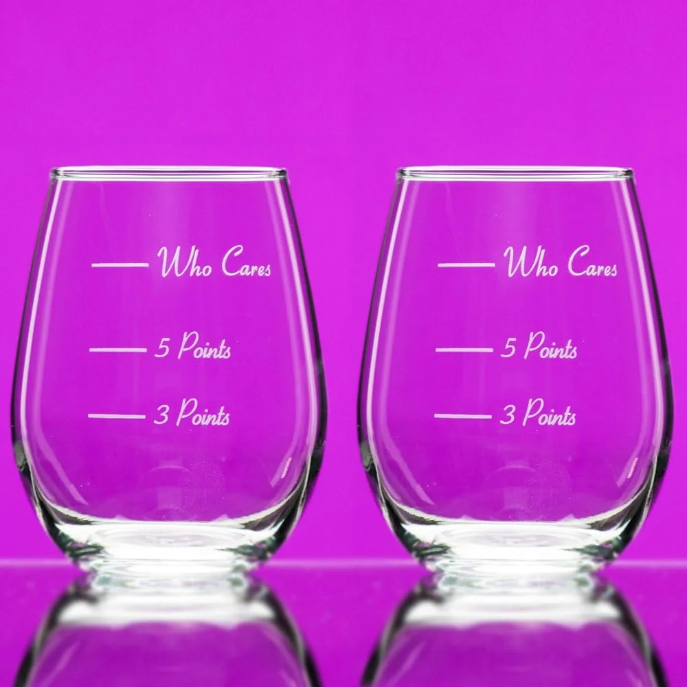 The Points Glass Wine Glass (Set Of 2) Now In Stemless