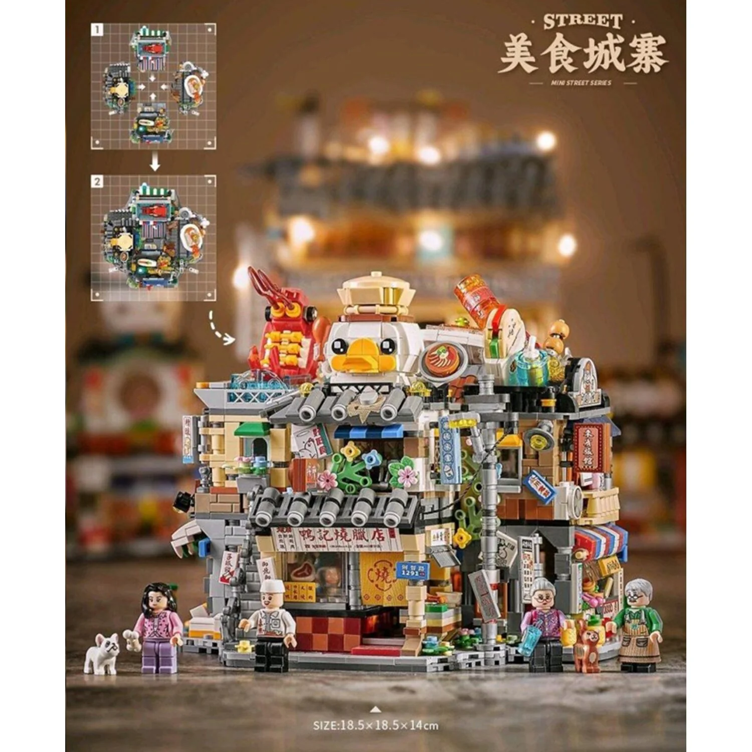 Loz LOZ Mini Block - Roast Restaurant Building Bricks Set  20 x 15 x 8cm