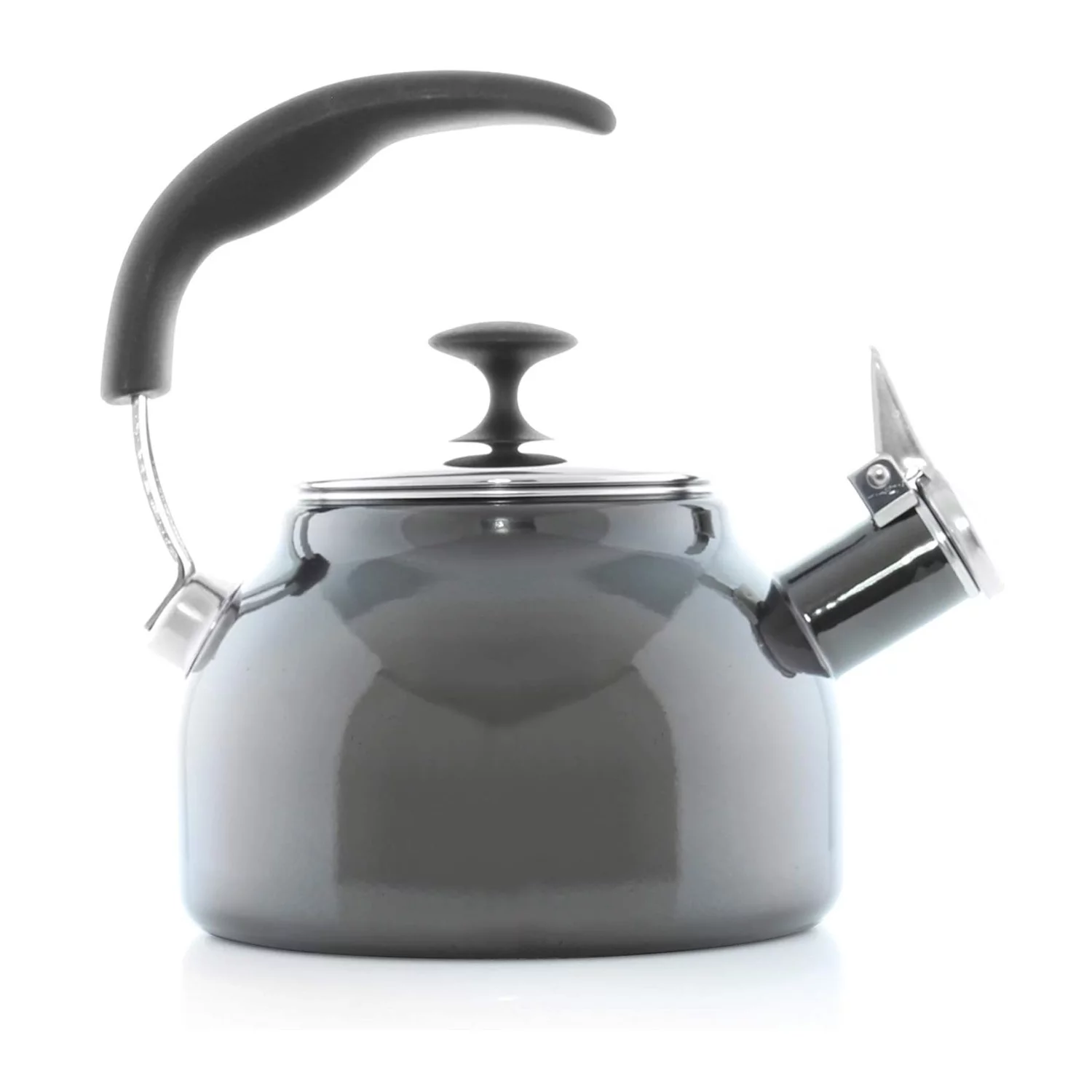 Chantal Ceylon 37-BEND ME 1.6-Quart Enamel-on-Steel Ceylon Tea kettle (Onyx)