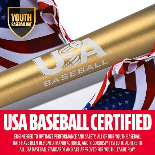 Franklin Sports Youth Baseball Bat - Heist Kids Baseball Bats for Ages 8-12 - 2 5/8
