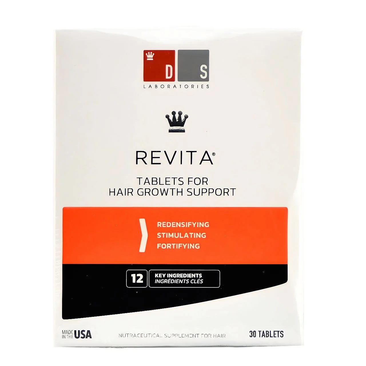DS Laboratories Revita Tablets For Hair Growth Support - 30 Tablets