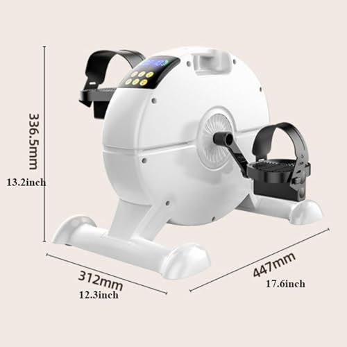 Exercise Bike Household Electric Exercise Bike Under Desk Bike Pedal Exerciser , Mini Exercise Bike for Arm/Leg Exercise, Pedal Exerciser for Seniors with LCD Display Under Desk Bike Pedal Exerciser