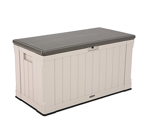 Lifetime 60012 Extra Large Deck Box, 130 Gallon, Desert Sand/Brown