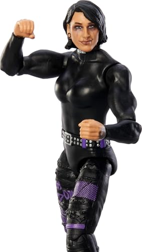 Mattel WWE Rhea Ripley Action Figure, Main Event Series #153 6-inch Collectible with 10 Articulation Points & Life-Like Look