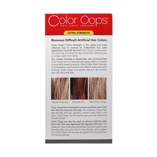 Color Oops Hair Color Remover Extra Strength, 1 Each (Pack of 4)