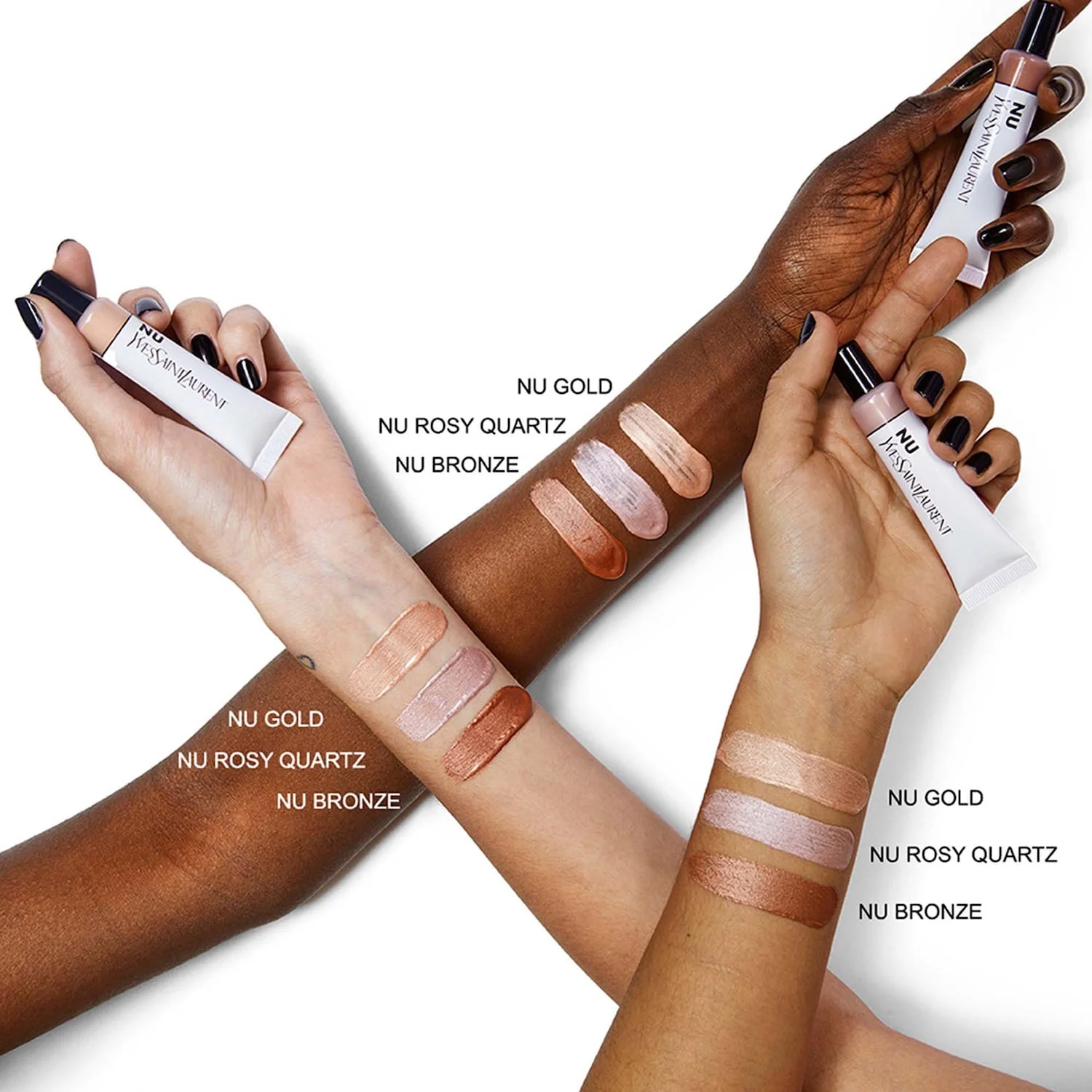 Yves Saint Laurent NU HALO TINT Highlighter with Vitamin E - NU Rosy Quartz - Rose - 0.5 oz/14 ml