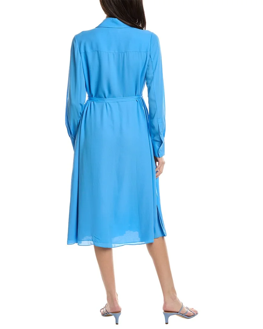 Jason Wu womens  Belted Shirtdress, 2, Blue