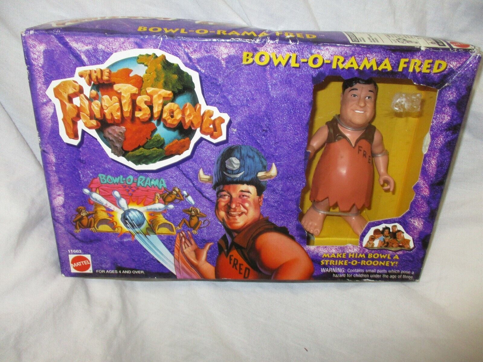 The Flintstones Bowl-o-Rama Fred Figure with accessories.