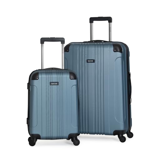Kenneth Cole REACTION Out of Bounds Lightweight Hardshell 4-Wheel Spinner Luggage, Cobalt Blue, 20-Inch Carry On